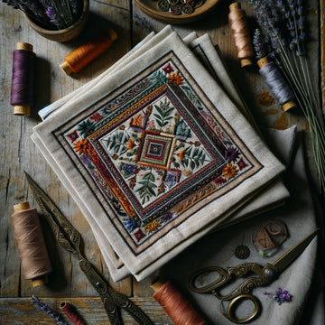 Elevate Your Table Setting with Embroidered Borders on Linen Napkins