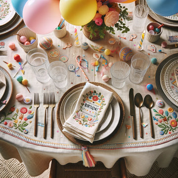 Embroidered Linen Tablecloth: A Heartfelt & Memorable Birthday Gift