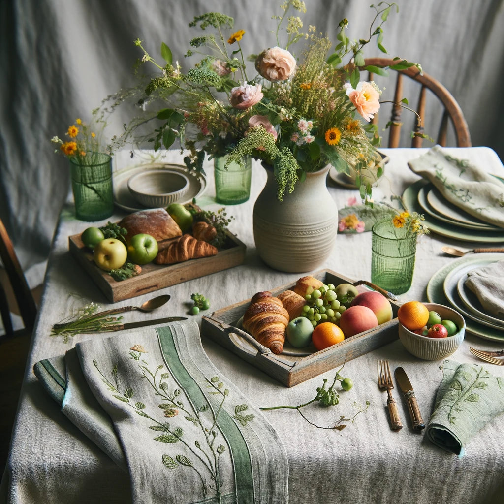 Spring Floral Linen Tablecloths for a Fresh, Vibrant Table – BlueFlowerCo