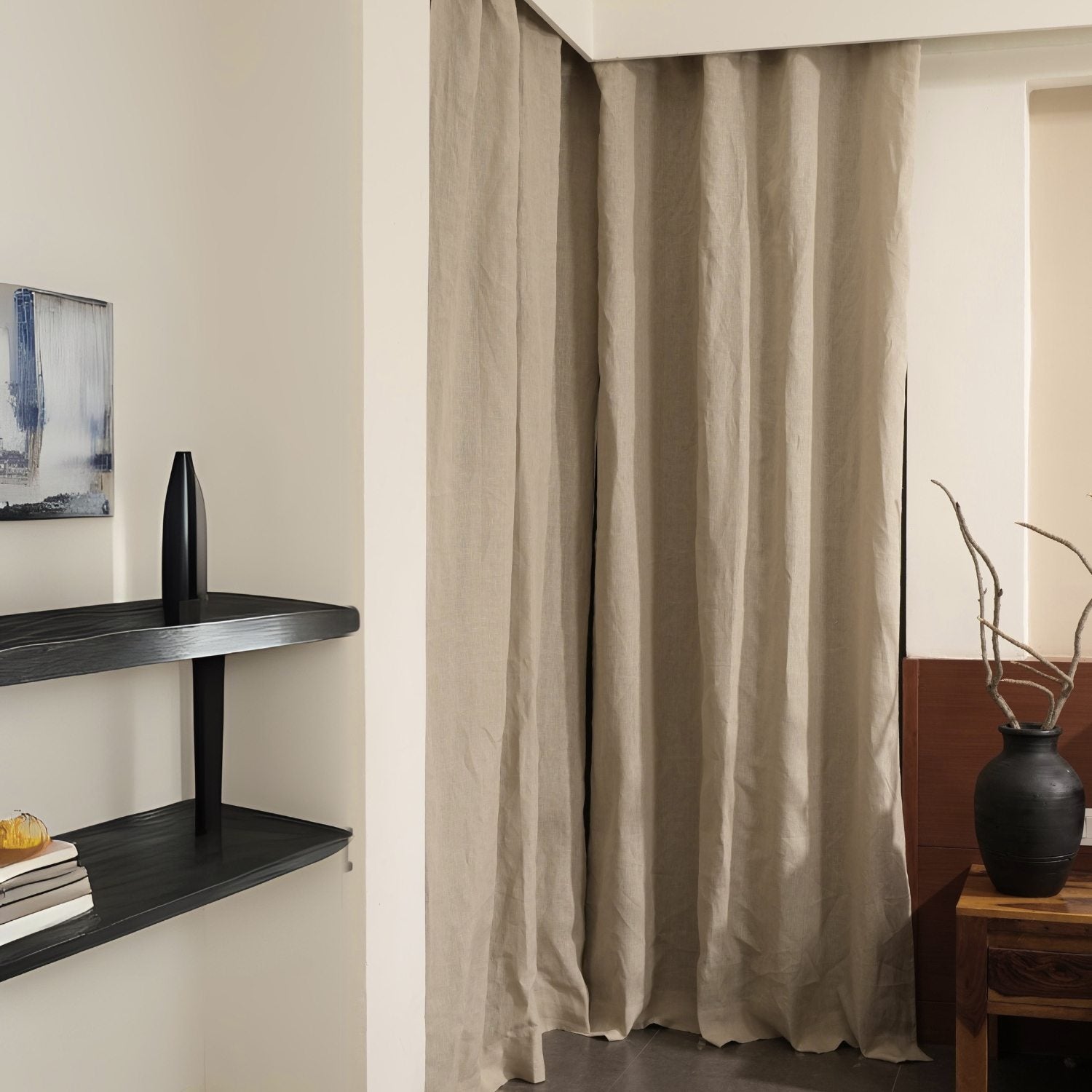 Semi Sheer Linen Curtains